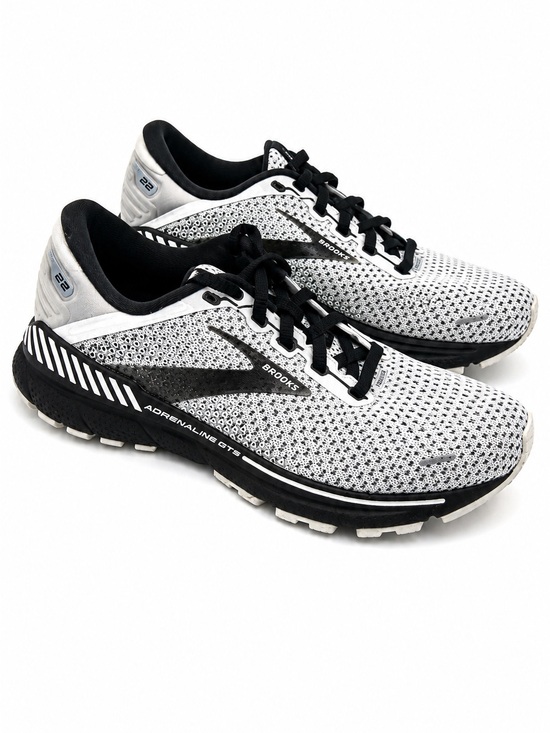Brooks Shoes - Brooks Adrenaline GTS 22 Women’s Running Shoes Size 8.5 B White Black Gray.